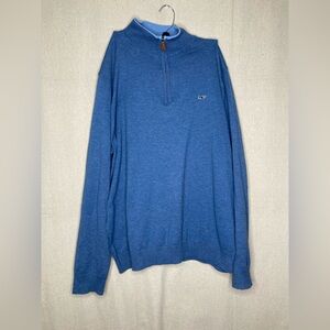 Vineyard Vines Saltwater 1/4 Zip Pullover Size Large